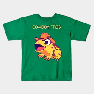 Cowboy Frog Kids T-Shirt